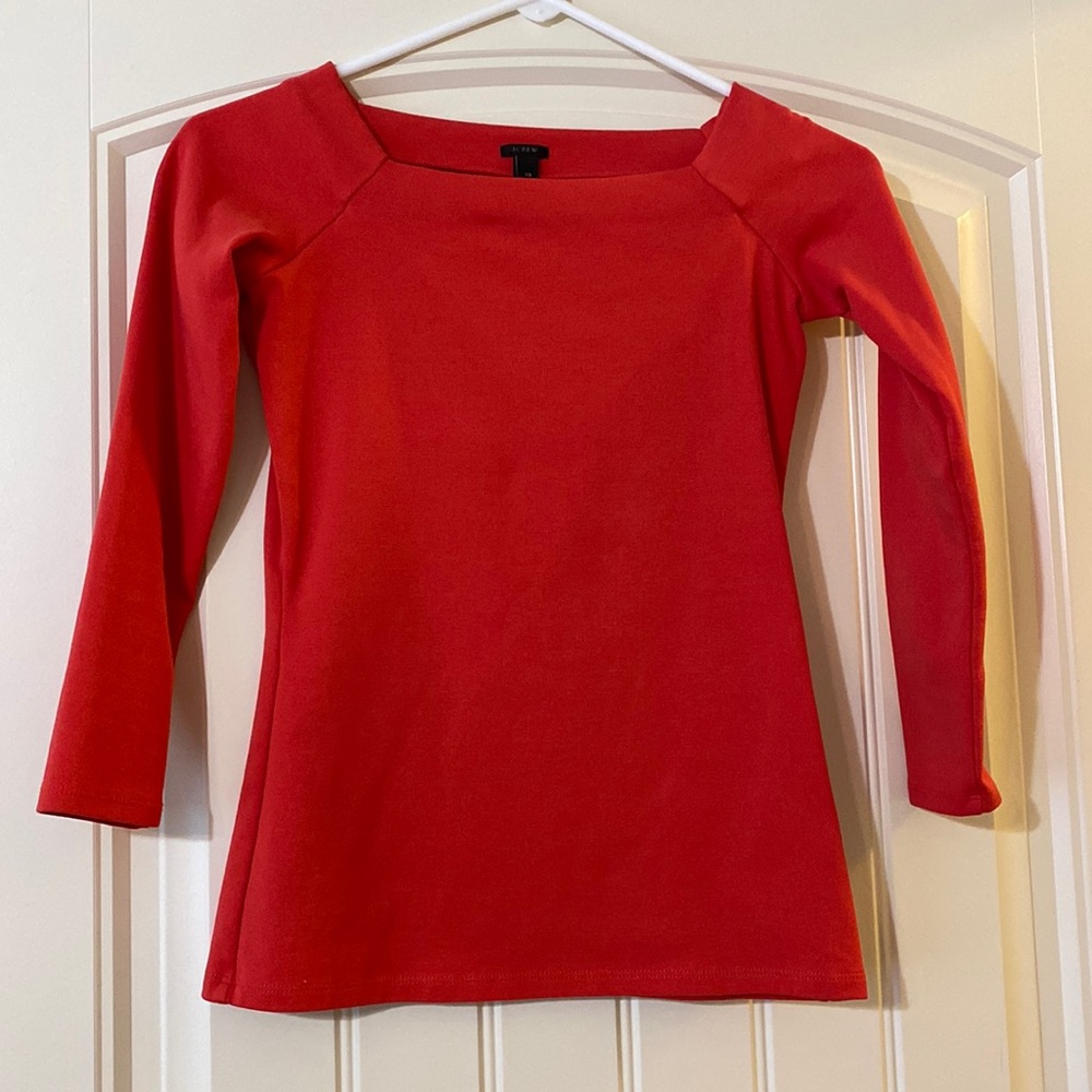 NWOT J Crew 3/4 Sleeve Top